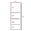 ZJMTOCYU Stylish and Functional Mila Bathroom Cabinet with Multiple Shelves,