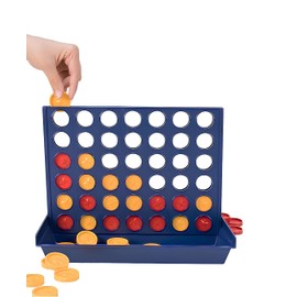 Forza 4 Box Game Large Version Make Four Line Quattro Connect Board Game Force Four Super 4 Game Society Strategy Classic Games for Families Suitable for Children and Adults