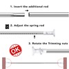 Umimile Tension Curtain Rod, 51-165 inches Adjustable Spring Shower Tension