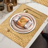 Hand-Woven Seagrass Placemats (Set of 4), Natural Rectangular Placemats for