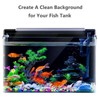 XCNO Aquarium Background Static Cling Black Fish Tank Background Wallpaper