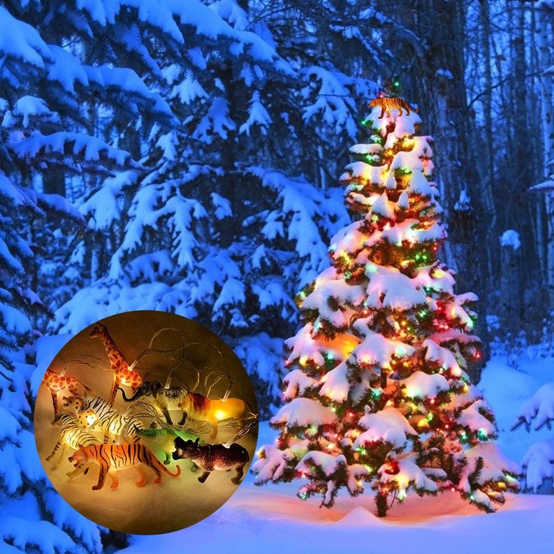 Animal String Lights 10 LEDs Small Animals String Lights Children