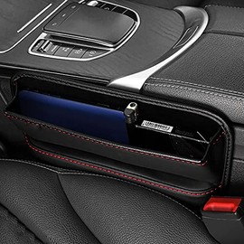 Littryee Bolsillo para Consola Coche  Colector Asientos Relleno Espacio Lateral Consola automóvil  Asientos Cuero PU Antideslizantes Catcher...       