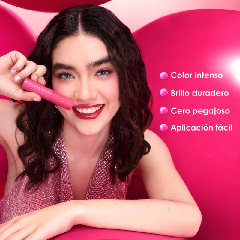 Pink Up, Super Glossy, Labial De Larga Duración Nude