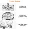 ARAINY Makeup Brush Holder with Lid, 360° Rotating Cosmetic Tools