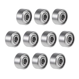 TOP-VIGOR 10Pcs 692ZZ Deep Groove Ball Bearings, Z2 2mm x 6mm x 3mm Double Sealed Industrial Bearings, Chrome Steel Skateboard Bearings for Electrical Instrument Equipment