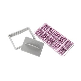 Zenker 44827 with Letters Plastic Cookie Cutter, Multi-Colour