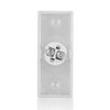 Byron DBW-22011 Wired Surface Mounted Doorbell Push Button, Universal Compatibility,