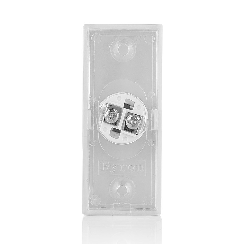 Byron DBW-22011 Wired Surface Mounted Doorbell Push Button, Universal Compatibility,