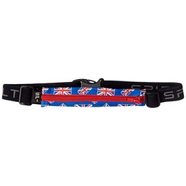 [Spy Belt] BASIC Expandable Waist Bag, Union Jack/Red Zip