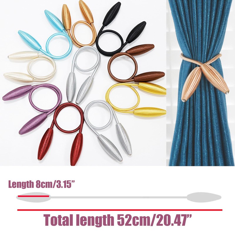 VPbao 2 Pack DIY Curtain Tiebacks Clips Decorative Creative Variety
