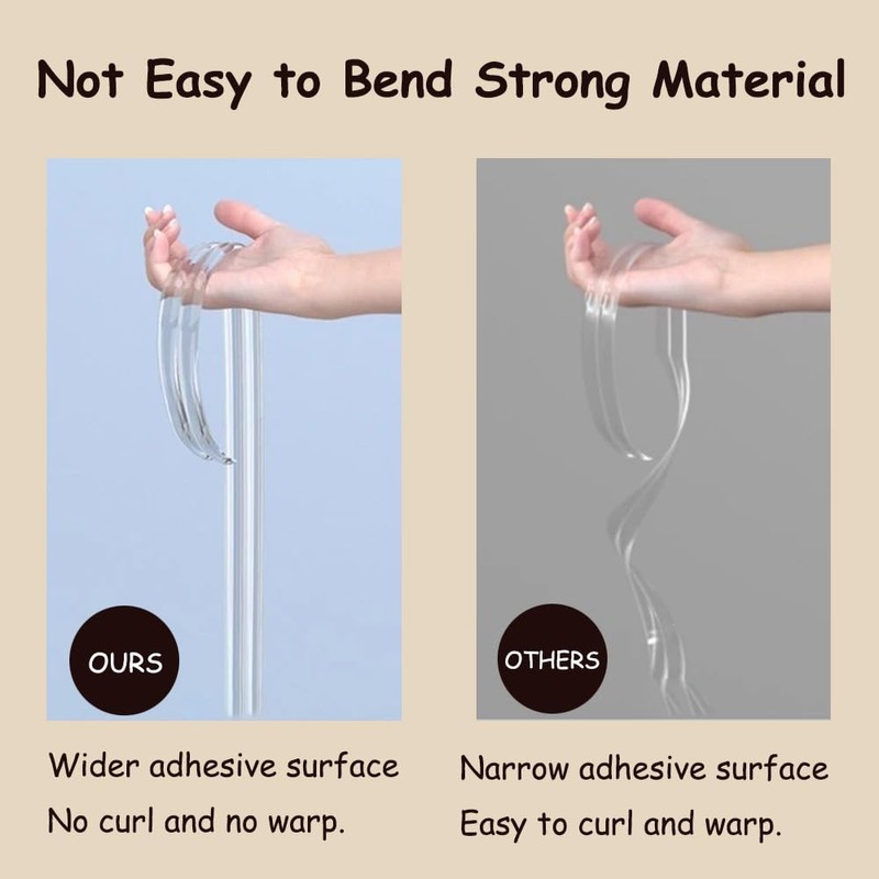 Transparent Edge Protector Strip,Clear Soft Corner Protectors, Safety Corner Guards