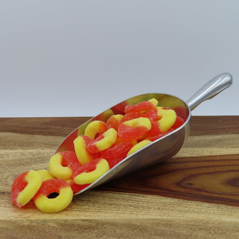 Beulah's Gummy Peach Rings,4.5 Pound Package, 270 Pieces of Candy