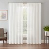 Eclipse Chelsea UV Light Filtering Window Sheer Curtain Panel White