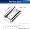 Yinpecly 4 inches Double Action Spring Hinge Stainless Steel Brushed
