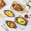 MALACASA Oval Au Gratin Baking Dish, 22 oz Casserole Dishes