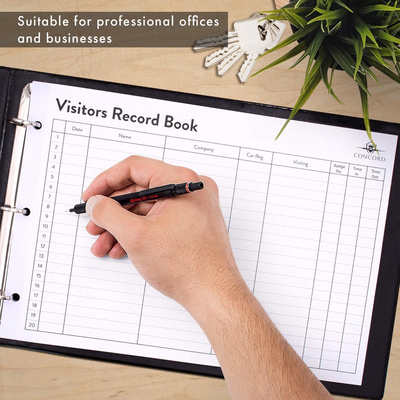 Pukka Pad, Concord Visitors Record Book – Refillable 3 Ring