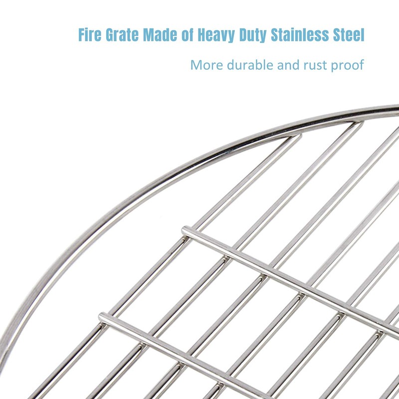 KAMaster 12" BBQ High Heat Stainless Steel Charcoal Fire Grate