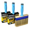 KingOrigin Deck Stain Brush, 3 Pack Thick Paint Brushes (4",