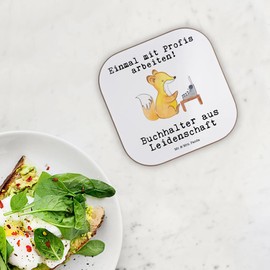 Mr. & Mrs. Panda Coaster Glasses Book Holder Passion Gift Employees Employees Glass Coasters Company Office Job Coaster