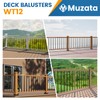 Muzata 50Pack 26" x3/4" Aluminum Deck Balusters Square Baluster Deck