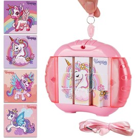 Givzan 3D Rotating Puzzles for Kids 3 4 5 6 7 8 Year Old, 4 Puzzles in 1, Toddler Toy for Travel, Car, Airplane, Road Trip Activities, Fine Motor Skills, Fidget, Boys & Girls Gifts