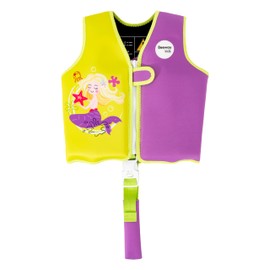 BEEWAY Swim Vest - Swim Jacket for Kids (3-6yrs) / Buoyancy Aid for Swimming with Removeable Floats and Safety Strap & Buckle