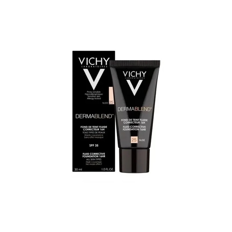 Base Vichy Maquillaje Fluida Alta Cobertura T25 Dermablend