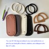 TQFXGLL 14 Pcs Leather Crochet Bag Making Kits, 4 Colors