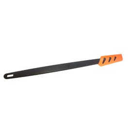 TUPPERWARE Griffbereit Kleiner Top-Schaber schwarz-orange Teigspachtel schmal, Silikon