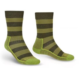 Bridgedale Socks HIKE Lightweight Merino Performance Boot Original Men's - Medium - Green/Dark Green