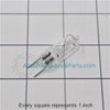 Allstar Appliance Parts 383EW1A077B Microwave Halogen Lamp
