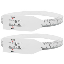 Ruiwaer 2pcs Baby Head Circumference Measuring Ruler PP Plastic Infant Head Circumference Tape 60cm 24 Inch Long
