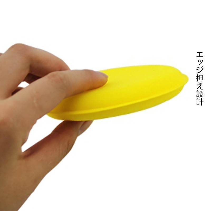 LeTradeJP 洗車スポンジ 12枚入り ワックス スポンジ 直径10cm 丸型 タイヤワックス 軽量 塗りやすい