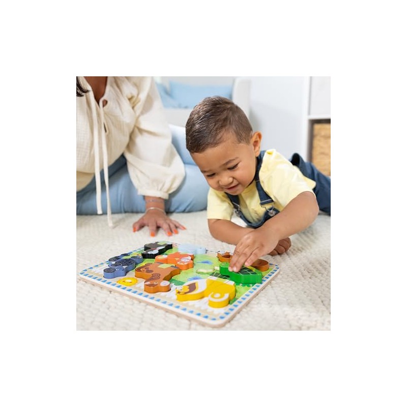 Melissa Doug - Pets Chunky Juego Puzzle con 8 Piezas,