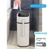COMODID 3.7 Gallons Bathroom Trash Can and Toilet Brush Set,