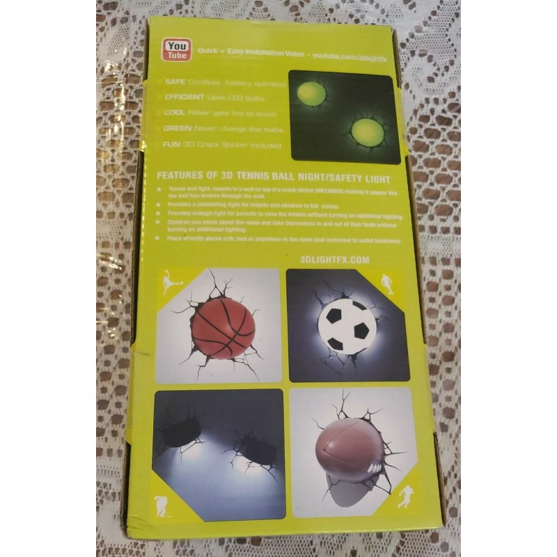 FX New 3D Light FX Deco Light Tennis Balls LED