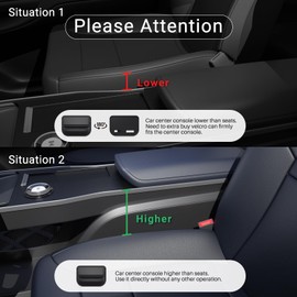 Wanfuder Car Seat Gap Filler Leather Car Seat Organizer and Storage Automotive Accessories - Front Seats Car Adjustable Gap Filler for Phones, Glasses, Keys, Cards1