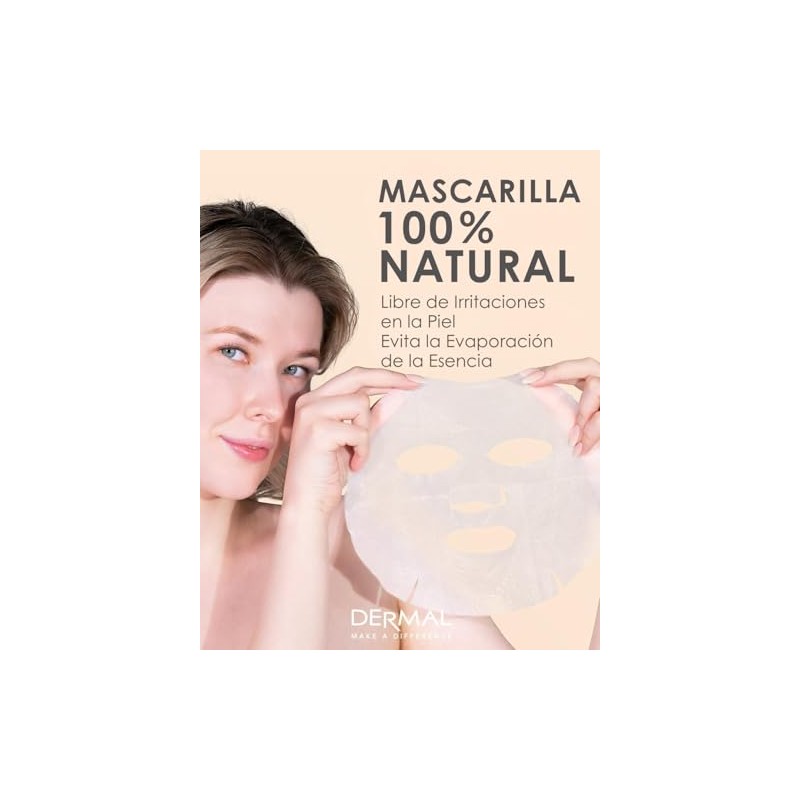 DERMAL Korea - Surtido de 16 Mascarillas faciales. Mascaras Coreanas