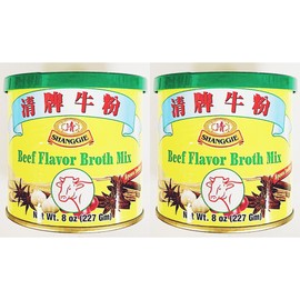 Broth Mix, Beef Flavor Broth Mix, 8 oz (227 Gm), 2 Packs