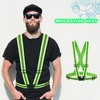 Flotory 12 Pcs Reflective Safety Vests Adjustable Reflective Straps Gear