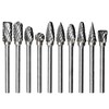 Orialvenka 10 Pcs Carbide Burr Bits Set 1/8" Shank Compatible