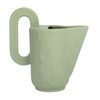 Bloomingville Modern Decorative Stoneware Handle, Sand Finish, Mint Green Pitcher