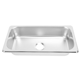Xiuganpo 304 Stainless Steel Kitchen Sinks, Embedded Installation Single Bowl with 40mm Waste Outlet, Space Saving Small Hand Washing Basin for RV, Boat, Caravan, Motorhome (Stainless