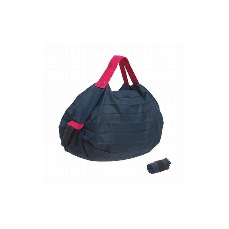 Shupatto Navy Blue Pocket Size Compactable Bag S440NV. - -