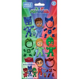 PJ Masks Dress Up Stickers | Reusable Chunky Foam Stickers | Perfect for Craft Play