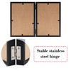 5x7 Double Picture Frame Wooden Hinged Photo Frame Definition Glass