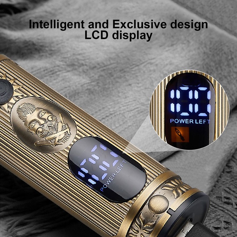 Multifunction LCD Digital Display Men's Mini Electric Shaver Portable Nose