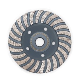 Diamond Cup Surface Grinding Wheel,BGTEC 1pc 4 Inch Turbo Row Concrete Diamond Grinder Disc with 5/8-11 Thread for Angel Grinder,Polishing and Cleaning Grinder Concrete Granite Stone Marble Masonry