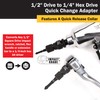 Titan 12039 1/2" Drive to 1/4" Hex Drive Quick Change